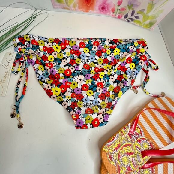 Anne Cole NEW Alex Adjustable Side Tie Bikini Bottom Sz Large - Picture 6 of 8
